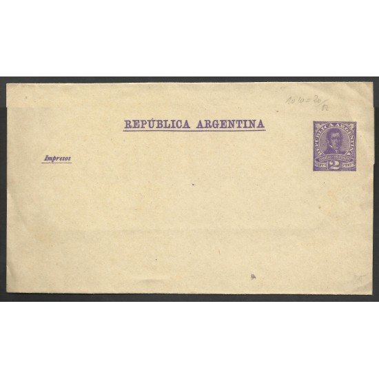 Argentina Carta Prefranqueada de 2 Centavos Argentina Carta Prefranqueada de 2 Centavos