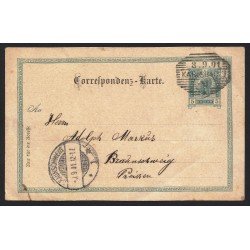 Austria Tarjeta Postal de Carlsbad a Braunschweig (Alemania) 1901 Austria Tarjeta Postal de Carlsbad a Braunschweig (Alemania) 1901