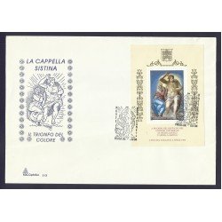 Vaticano Sobre y Matesellos Primer día 1994 Capilla Sixtina Vaticano Sobre y Matesellos Primer día 1994 Capilla Sixtina
