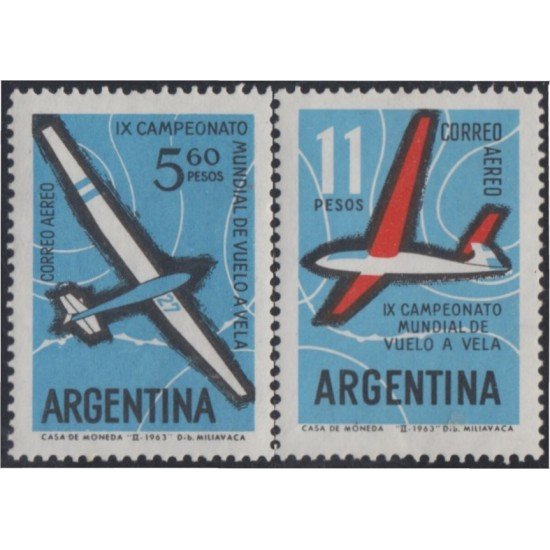 Argentina A- 89/90 1963 9° Campeonato de de planeadores MH Argentina A- 89/90 1963 9° Campeonato de de planeadores MH