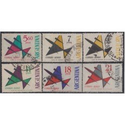 Argentina A- 91/94 1963 - 1965 Serie Corriente Filigrana C usados Argentina A- 91/94 1963 - 1965 Serie Corriente Filigrana C usados