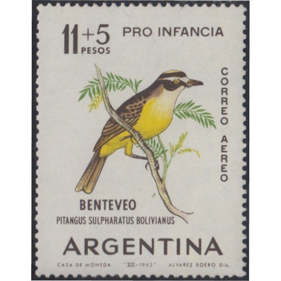 Argentina A- 96 1963  Sobretasa Pro-infancia MH