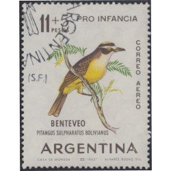 Argentina A- 96 1963 Sobretasa Pro-infancia usado Argentina A- 96 1963 Sobretasa Pro-infancia usado