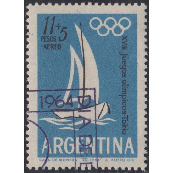 Argentina A- 99 1964 Juegos Olímpicos de Tokyo usado Argentina A- 99 1964 Juegos Olímpicos de Tokyo usado