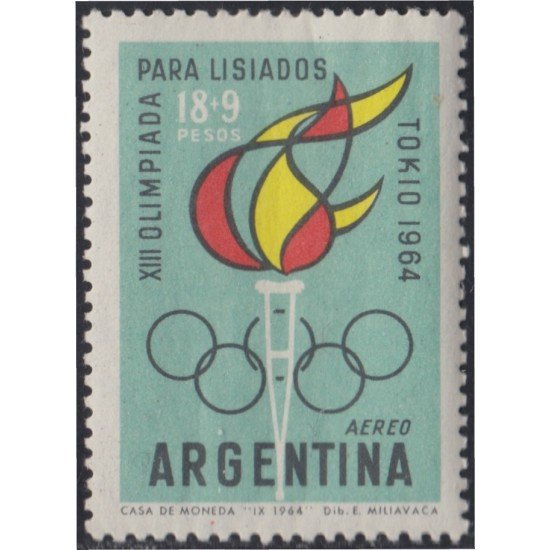 Argentina A- 100 1964 Juegos Olímpicos de Tokyo MH Argentina A- 100 1964 Juegos Olímpicos de Tokyo MH