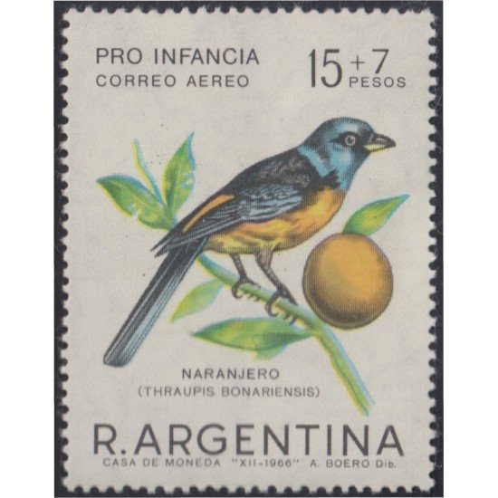 Argentina A- 116 1967 Sobrecarga Pro Infancia MH Argentina A- 116 1967 Sobrecarga Pro Infancia MH