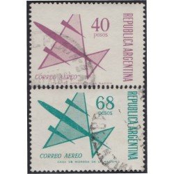 Argentina A- 126/126A 1968 Serie Corriente Tipo de 1968. Filigrana G usados Argentina A- 126/126A 1968 Serie Corriente Tipo de 1968. Filigrana G usados