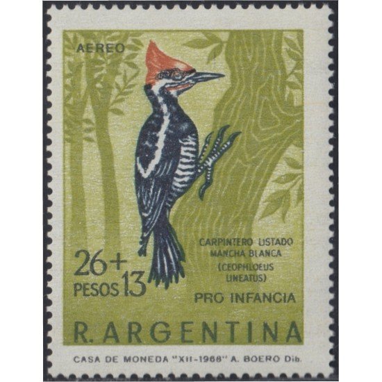 Argentina A- 128 1969 Sobrecarga Pro Infancia MH Argentina A- 128 1969 Sobrecarga Pro Infancia MH