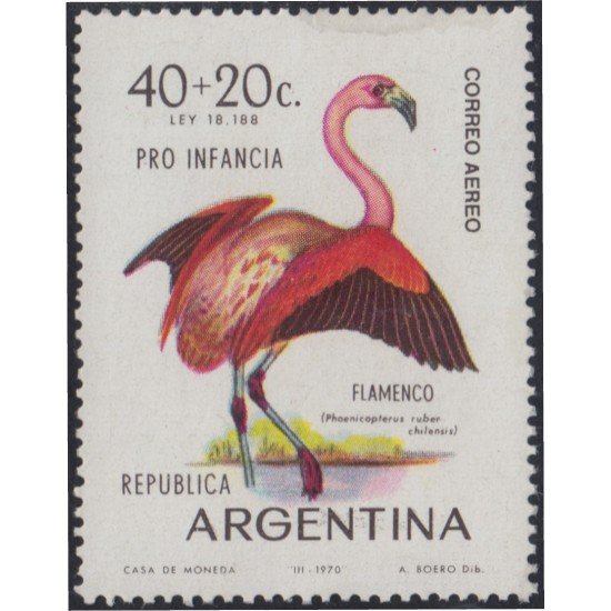 Argentina A- 130 1970 Sobrecarga Pro Infancia MH Argentina A- 130 1970 Sobrecarga Pro Infancia MH