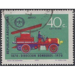 Argentina A- 131 1970 100° del Cuerpo de Bomberos usado Argentina A- 131 1970 100° del Cuerpo de Bomberos usado