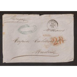 Francia Frontal de Oloron a Madrid 1852 Francia Frontal de Oloron a Madrid 1852