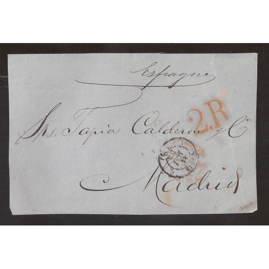 Francia Frontal de Paris a Madrid 1854 Francia Frontal de Paris a Madrid 1854