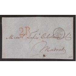 Francia Frontal de Paris a Madrid 1852 Francia Frontal de Paris a Madrid 1852