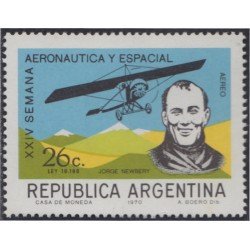 Argentina A- 136 1970 24 Semana de aeronáutica y espacio MH Argentina A- 136 1970 24 Semana de aeronáutica y espacio MH