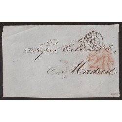 Francia Frontal de Paris a Madrid 1849 Francia Frontal de Paris a Madrid 1849