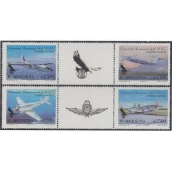 Argentina A- 154a/57a 1990 50º Aniversario de LADE avión airplane MNH Argentina A- 154a/57a 1990 50º Aniversario de LADE avión airplane MNH