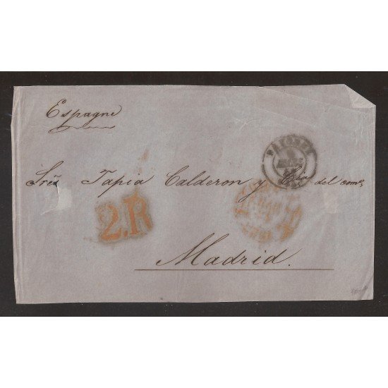 Francia Frontal de Bayona a Madrid 1842 Francia Frontal de Bayona a Madrid 1842