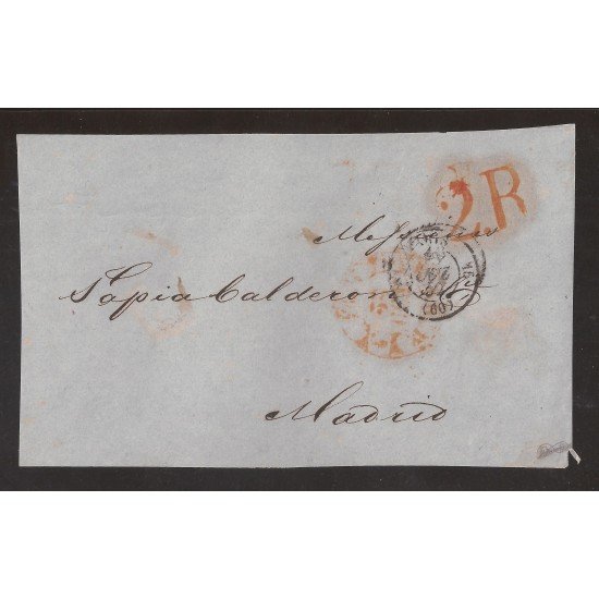 Francia Frontal de Paris a Madrid 1852 Francia Frontal de Paris a Madrid 1852