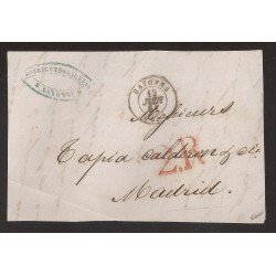 Francia Frontal de Bayona a Madrid 1854 Francia Frontal de Bayona a Madrid 1854