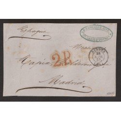 Francia Frontal de Oloron a Madrid 1852 Francia Frontal de Oloron a Madrid 1852