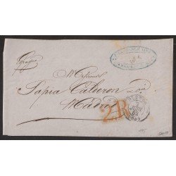 Francia Frontal de Oloron a Madrid 1852 Francia Frontal de Oloron a Madrid 1852