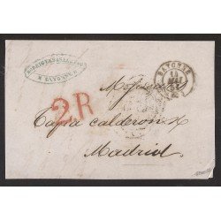 Francia Frontal de Bayona a Madrid 1851 Francia Frontal de Bayona a Madrid 1851