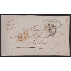 Francia Frontal de Oloron a Madrid 1852 Francia Frontal de Oloron a Madrid 1852