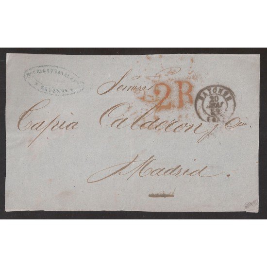Francia Frontal de Bayona a Madrid 1859 Francia Frontal de Bayona a Madrid 1859