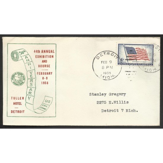 Estados Unidos Carta de Detroit 1958 Estados Unidos Carta de Detroit 1958