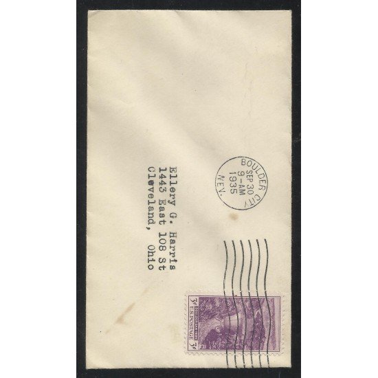 Estados Unidos Carta de Boulder City a Cleveland 1935 Estados Unidos Carta de Boulder City a Cleveland 1935