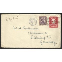 Estados Unidos Carta de Washington a Oldenburg (Alemania)1927 Estados Unidos Carta de Washington a Oldenburg (Alemania)1927