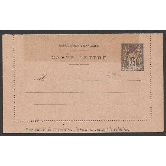 Francia Alexandrie Entero Postal Sin circular Francia Alexandrie Entero Postal Sin circular