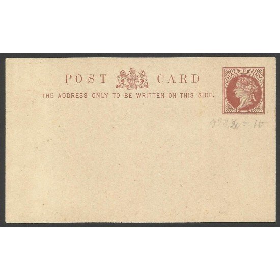 Inglaterra Postal Prefranqueada Half Penny Sin circular Inglaterra Postal Prefranqueada Half Penny Sin circular