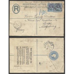 Inglatrerra Carta de Leicester a Augsburg (Alemania) 1887 Inglatrerra Carta de Leicester a Augsburg (Alemania) 1887
