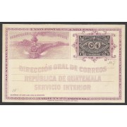 Guatemala Postal para Servicio Interior Sin circular  UPU