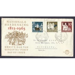 Holanda Carta de Amsterdam a Barcelona 1963