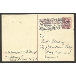 Holanda Postal de Amsterdam a Peine (Alemania) 1936