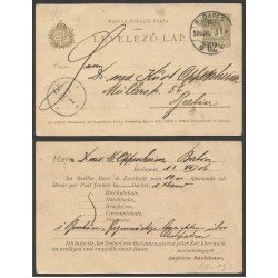 Hungría Postal de Budapest a Berlín 1913