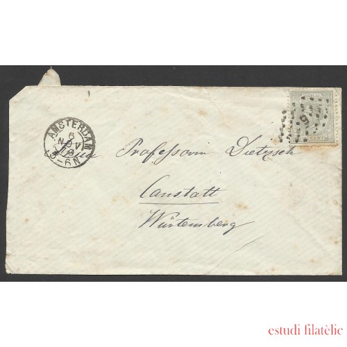 Holanda Carta de Amsterdam a Wurtemberg (Alemania) 1879