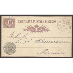 Italia Postal de Codogno a Florencia 1878