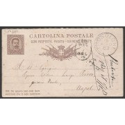 Italia Postal de Frosolone a Nápoles 1883