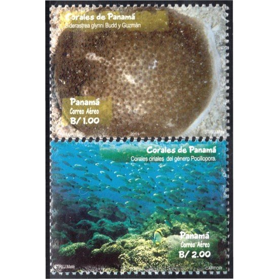Panama A- 549/50 2001 Corales de Panama MNH