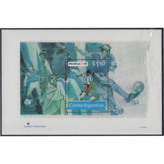 Argentina HB 59 1994 Copa del Mundo de Fútbol en Estados Unidos MNH Argentina HB 59 1994 Copa del Mundo de Fútbol en Estados Unidos MNH