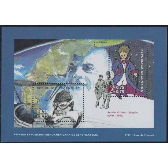 Argentina HB 60 1995 1ra Exposición Iberoamericana de Aerofilatelia MNH Argentina HB 60 1995 1ra Exposición Iberoamericana de Aerofilatelia MNH
