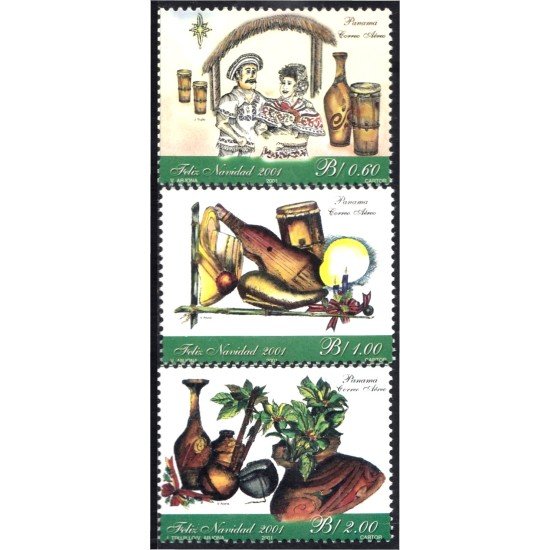 Panama A- 551/53 2001 Navidad MNH