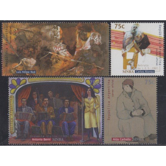 Argentina SH 66/67 1999 Pintura Argentina en el Museo de Bellas Artes MNH Argentina SH 66/67 1999 Pintura Argentina en el Museo de Bellas Artes MNH