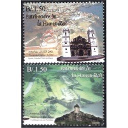 Panama A- 554/55 2001 Patrimonios de la Humanidad MNH Panama A- 554/55 2001 Patrimonios de la Humanidad MNH