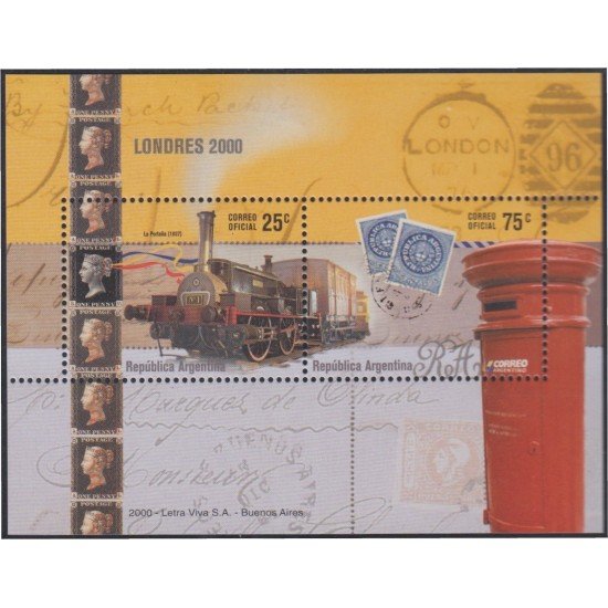 Argentina HB 73 2000 Exposición Filatélica Internacional en Londres MNH