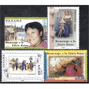 Panama A- 562/65 2002 Homenaje a la Etnia Kuma MNH
