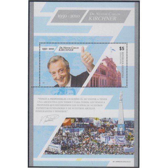 Argentina HB 127 2011 Personalidad Néstor Carlos Kichner MNH Argentina HB 127 2011 Personalidad Néstor Carlos Kichner MNH